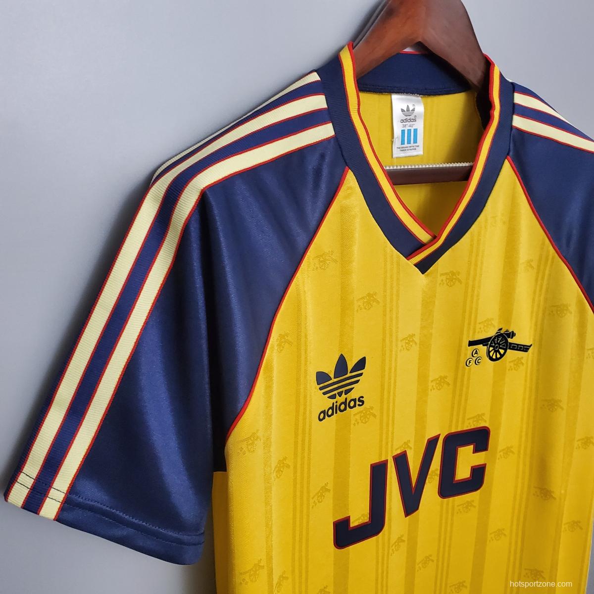 Retro 88/89 Arsenal AWAY Soccer Jersey