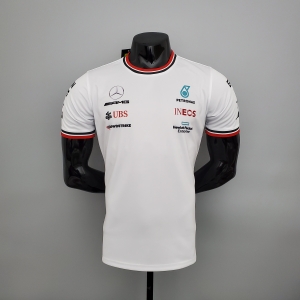 F1 Formula One racing suit; Mercedes White S-5XL