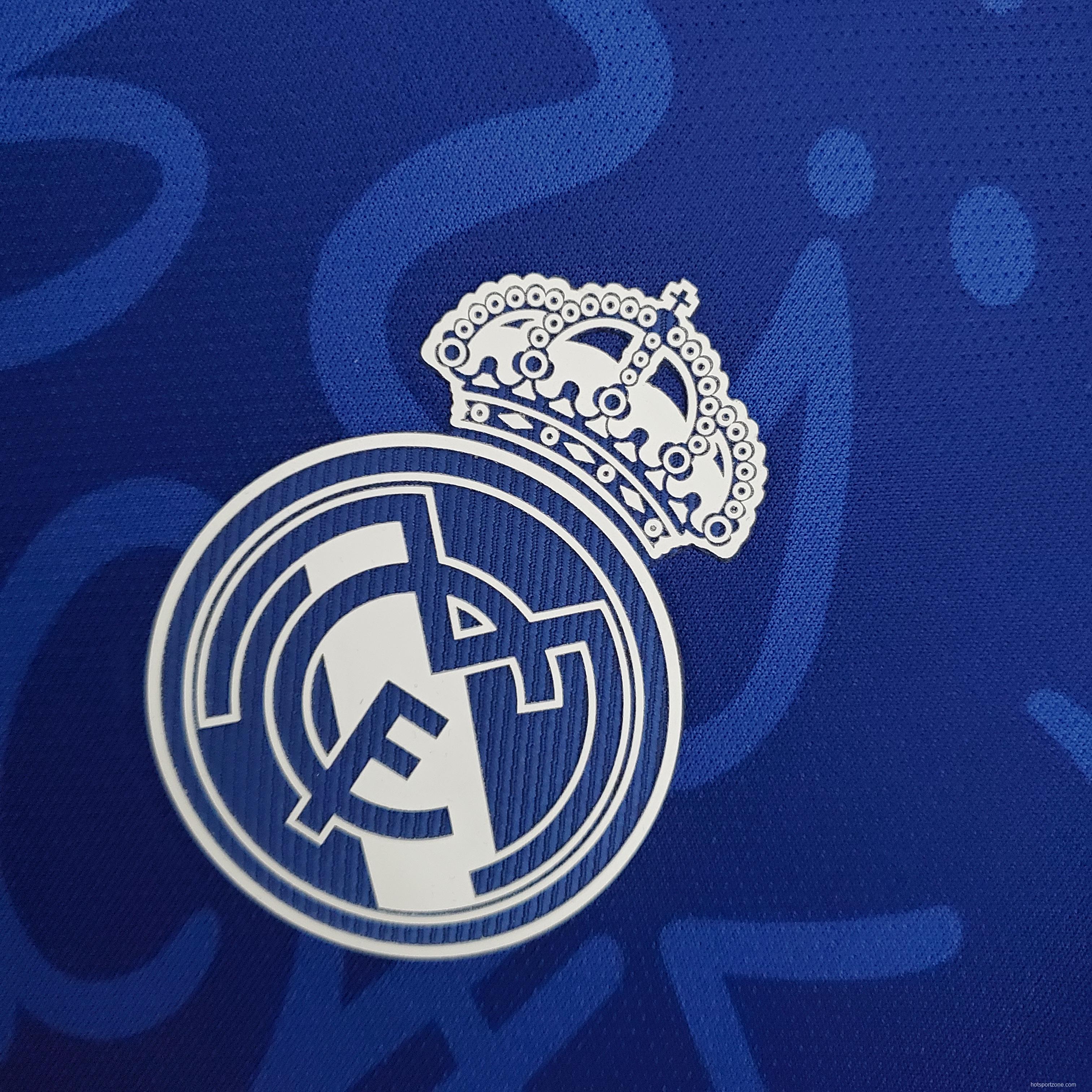 21/22 Long sleeve Real Madrid away Soccer Jersey