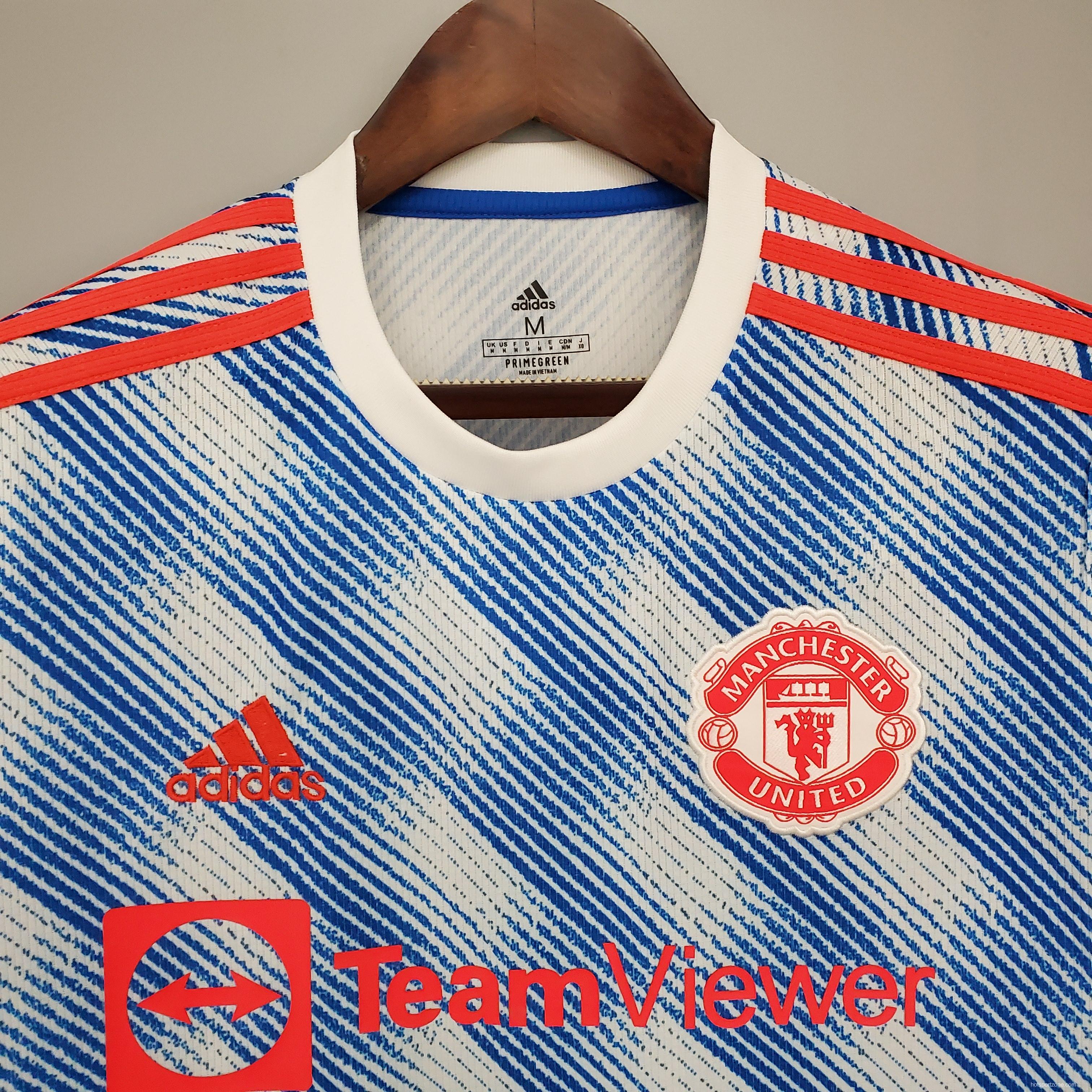 21/22 Manchester United away Soccer Jersey