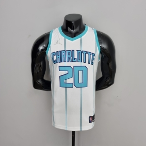 75th Anniversary Hayward #20 Charlotte Hornets White NBA Jersey