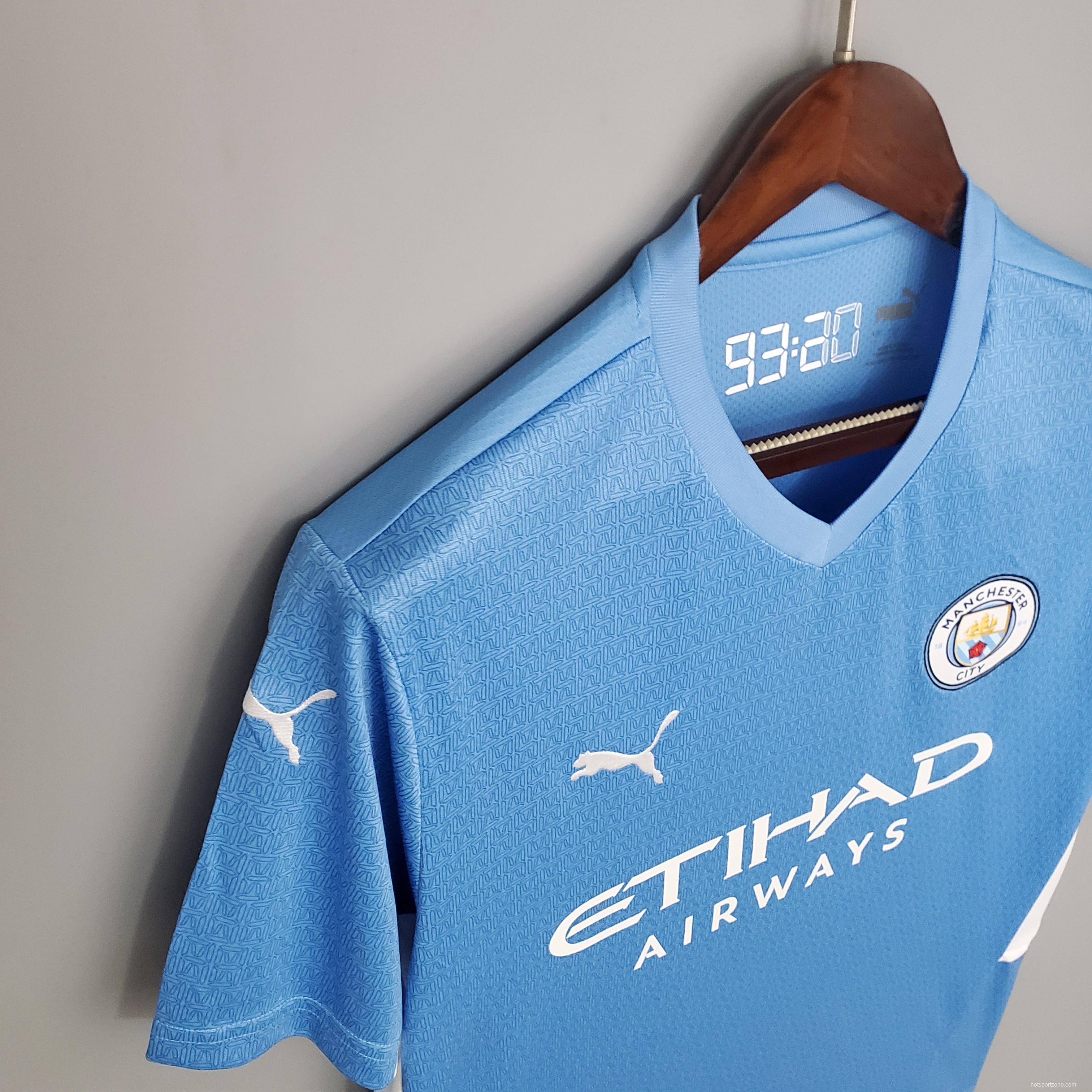 21/22 Manchester City home Soccer Jersey