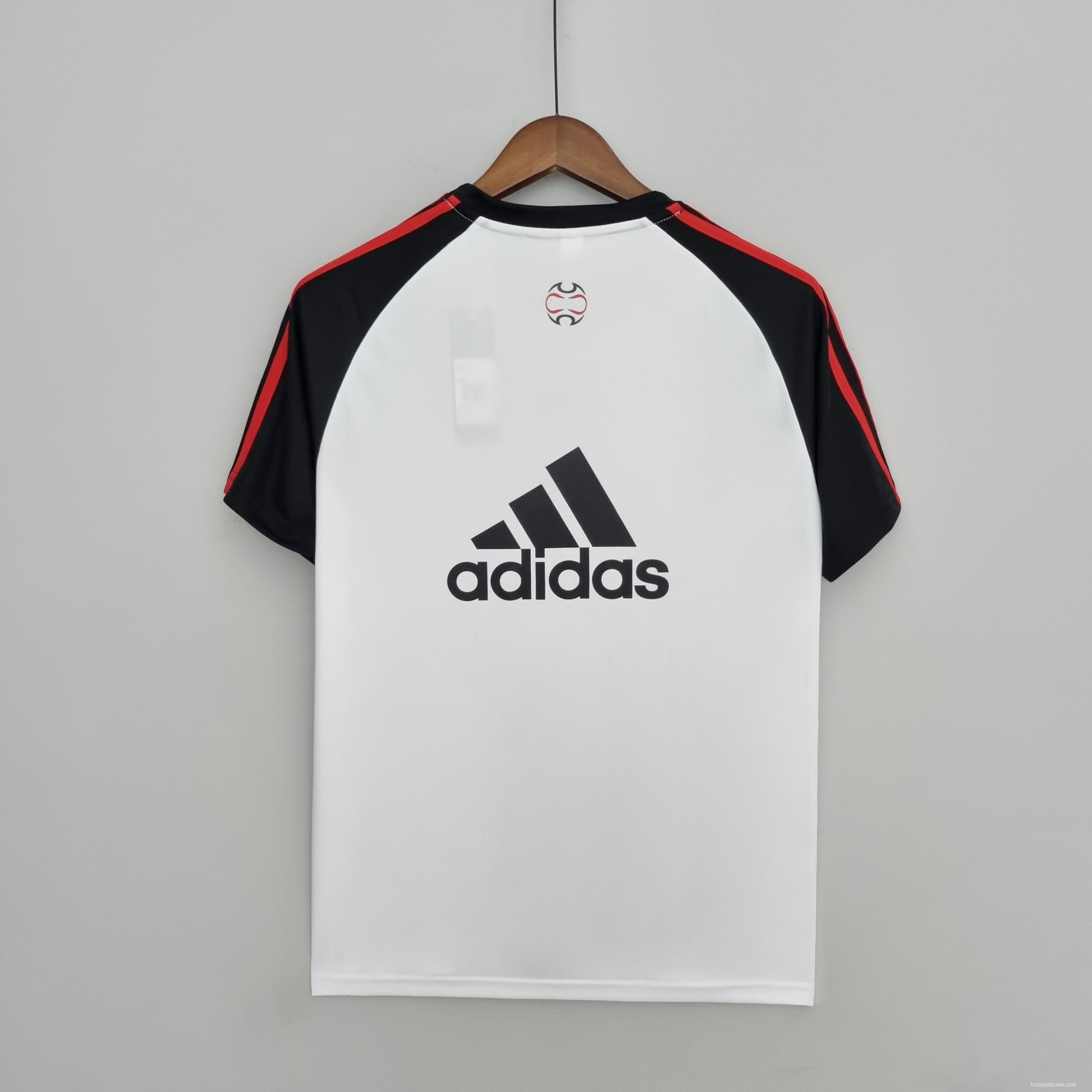 22/23 Manchester United Training Suit White Soccer Jersey