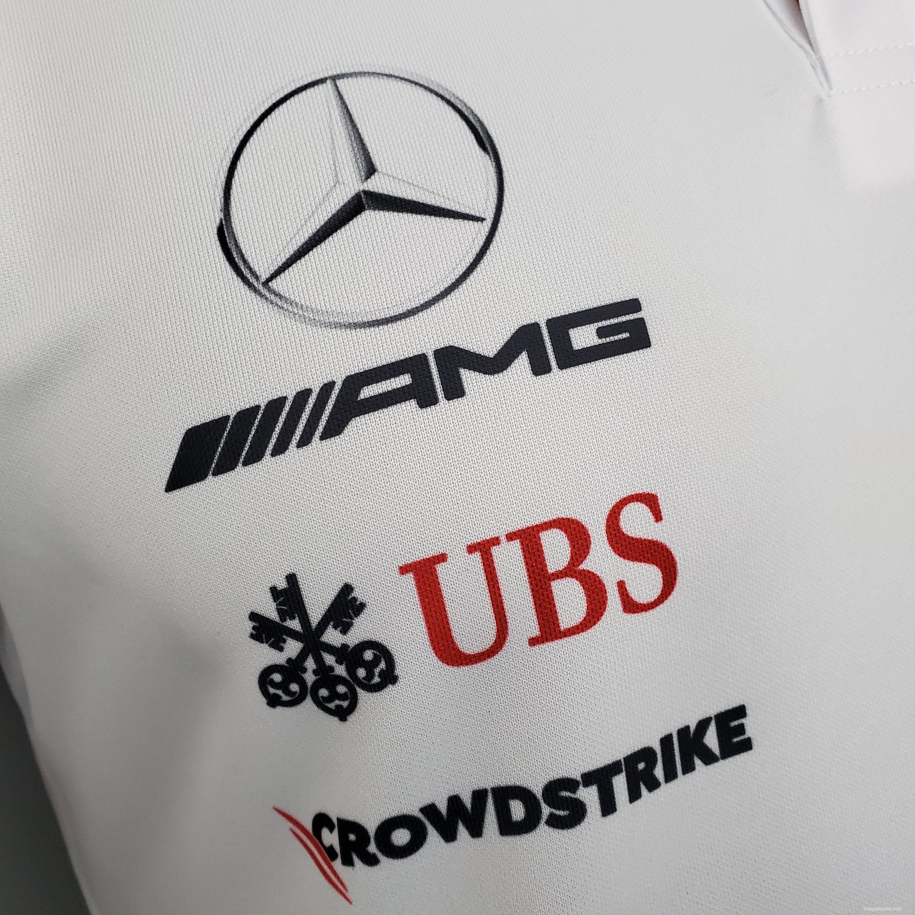 F1 Formula One racing suit; Mercedes POLO White S-5XL