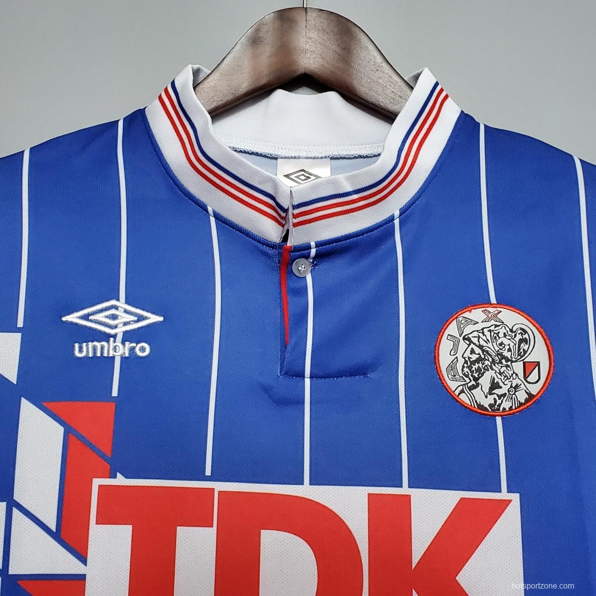 Retro 1990 Ajax away Soccer Jersey