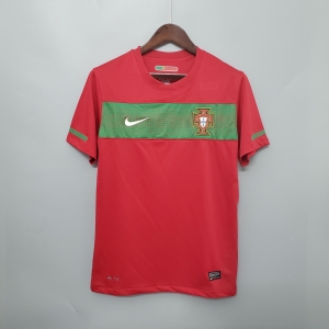 2010 Portugal red Camisa de futebol retro Soccer Jersey