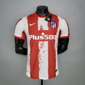 21/22 player version Atletico Madrid home Soccer Jersey