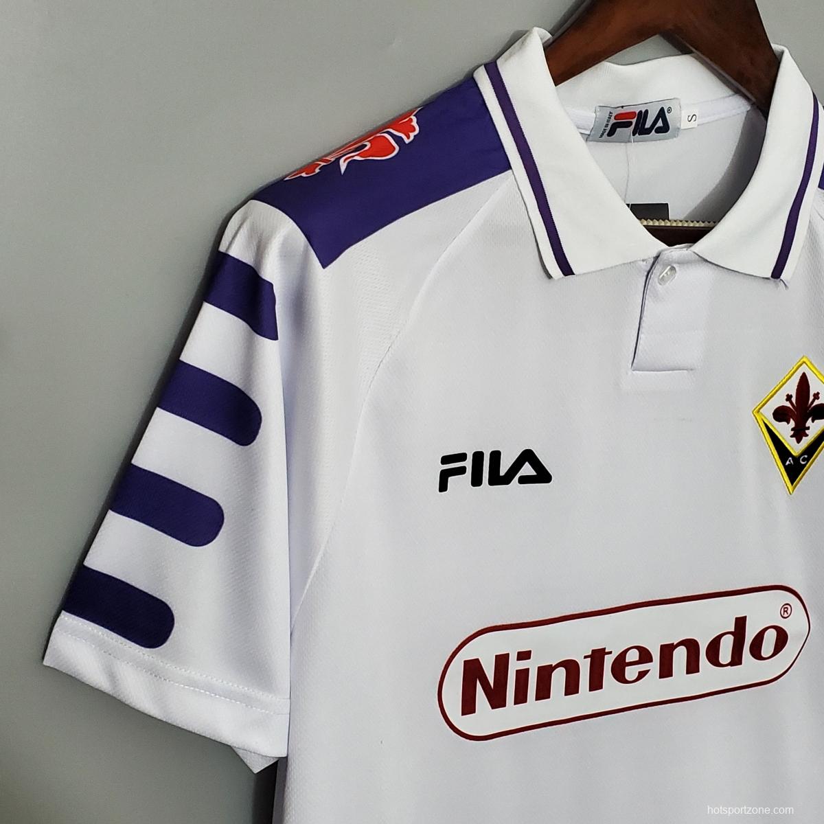 Retro 98/99 Fiorentina Away White Jersey