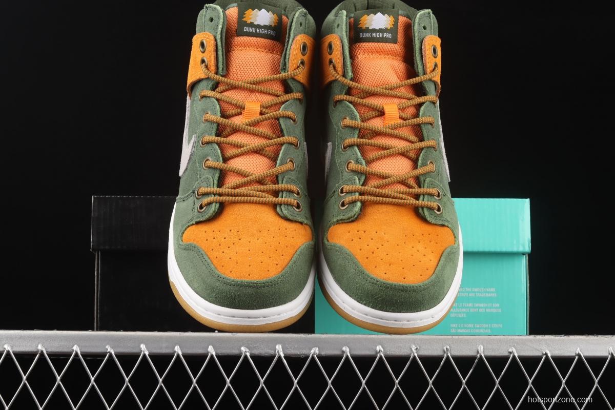 NIKE SB DUNK High Premium Homegrown autumn forest color SB buckle rebound fashion casual board shoes 839693-302