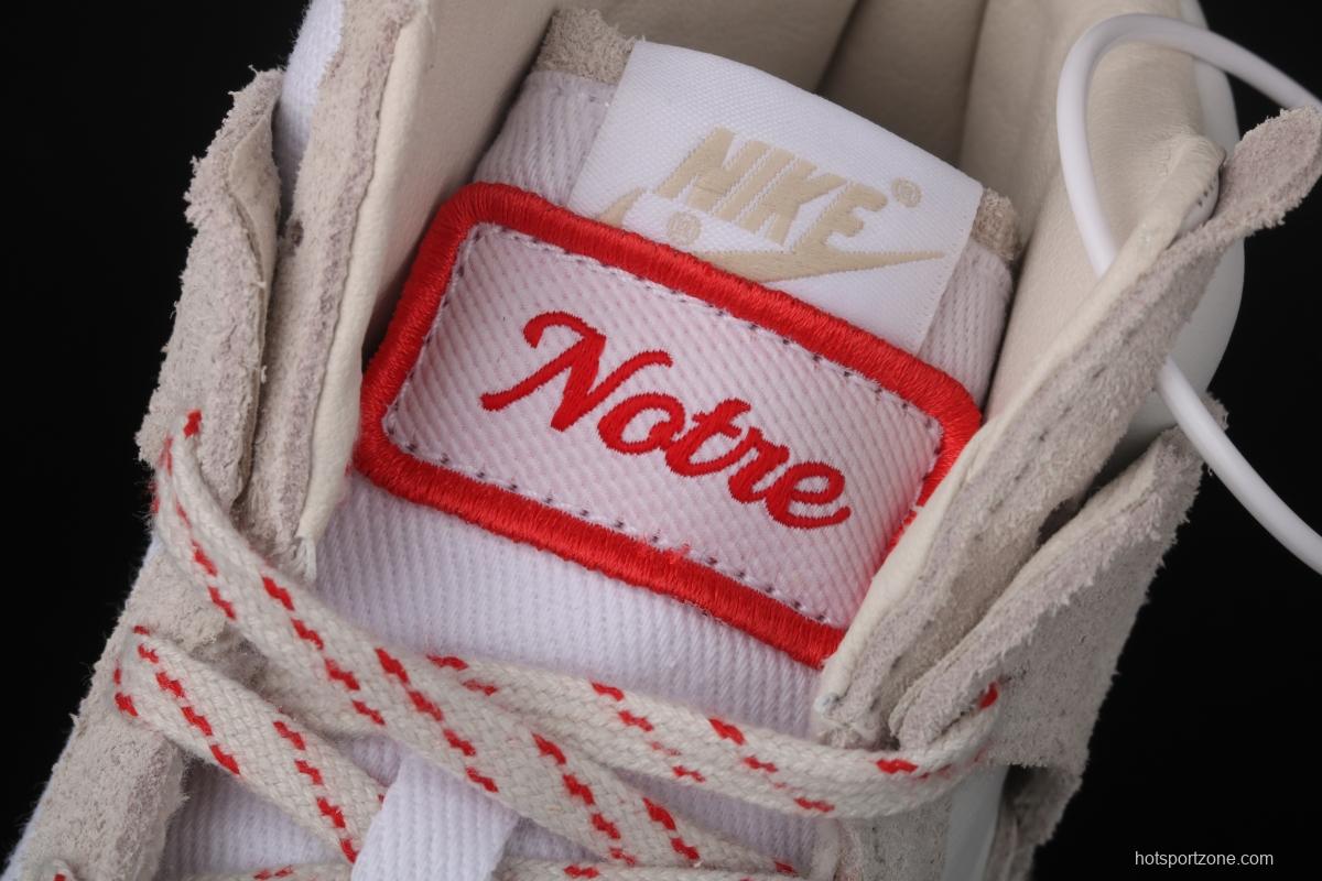 NIKE SB DUNK Hight Strawberry Cough Cream White High Top Leisure Sports Skateboard shoes CW3092-100