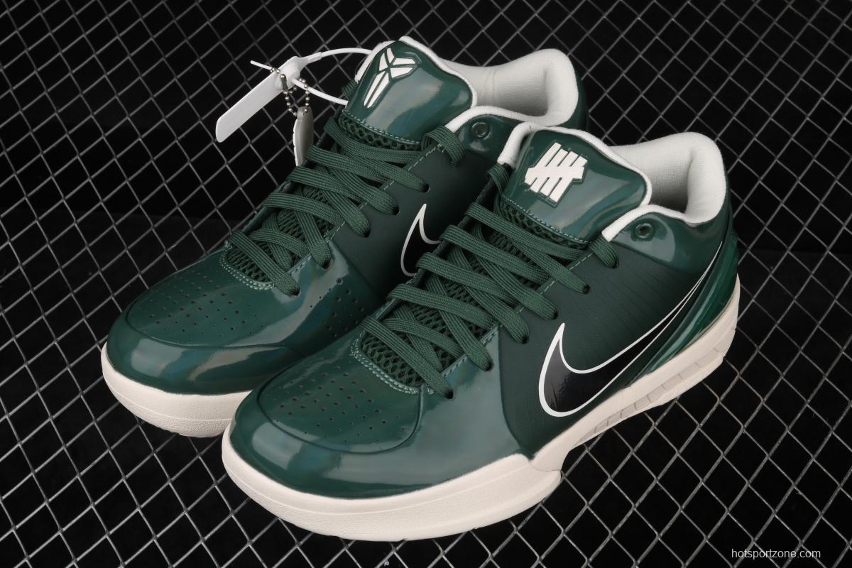 NIKE Zoom Kobe 4 Protro UNDEFEATED Kobe Bryant four generations of joint dark green low-top men's basketball shoes CQ3869-301