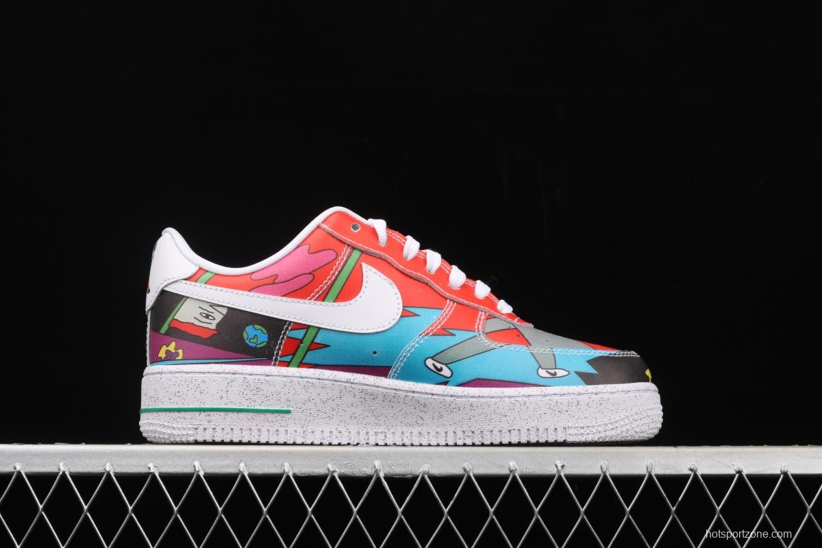 Ruohan Wang x NIKE Air Force 1 Low (2020) Chinese artist joint illustrator low-top casual board shoes CZ3990-900