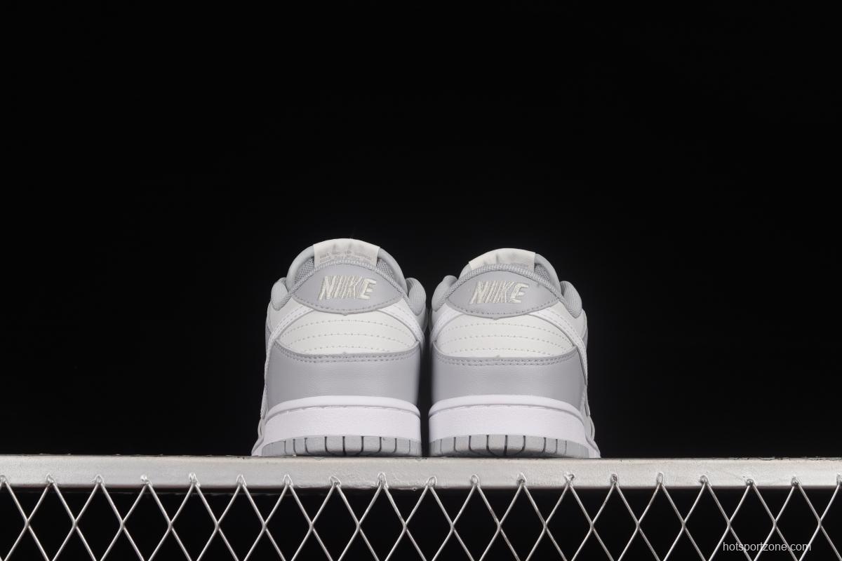 NIKE DUNK Low Retro Retro White Grey SB Buckle Breaking Backboard Fashion Casual Sneakers DJ6188-001