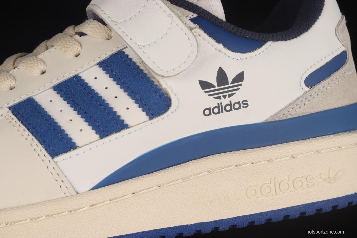 Adidas Originals Forum 84 Low Blue ThreAdidas S23764 popular single classic retro basketball shoes