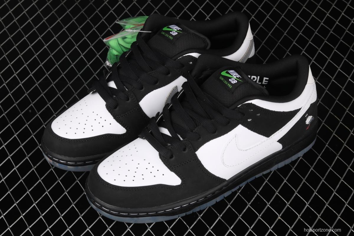 Jeff Staple x NIKE SB DUNK Low Pigeon 3.0Black and White Panda Pigeon low side Classic Leisure Sports Board shoes BV1310-013 