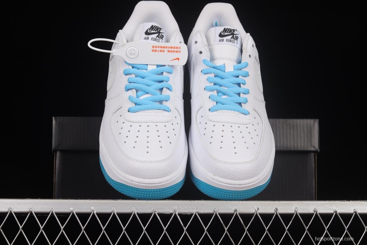 NIKE Air Force 1'07 Low White and Blue Crystal Color Matching 3m Reflective Low-Top Casual Sneakers KH0806-168