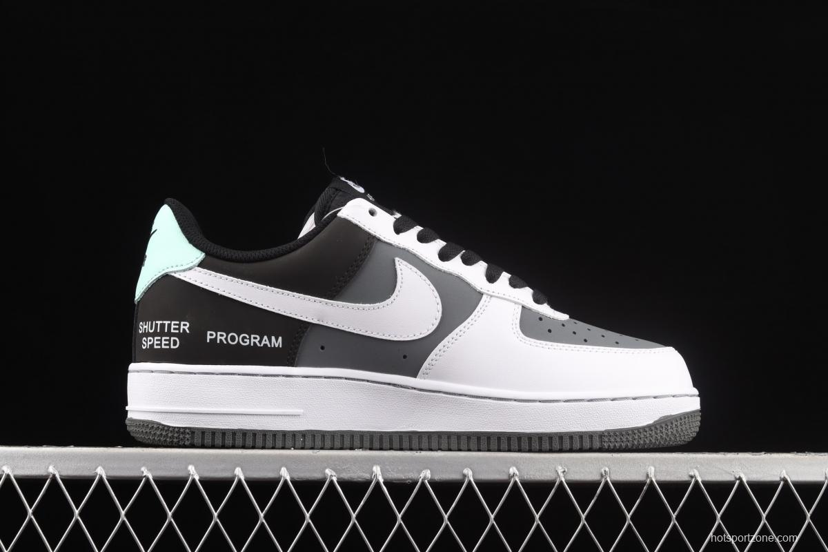 NIKE Air Force 1 Low Camcorder camera black and white gray low-top sports leisure board shoes GD5060-755