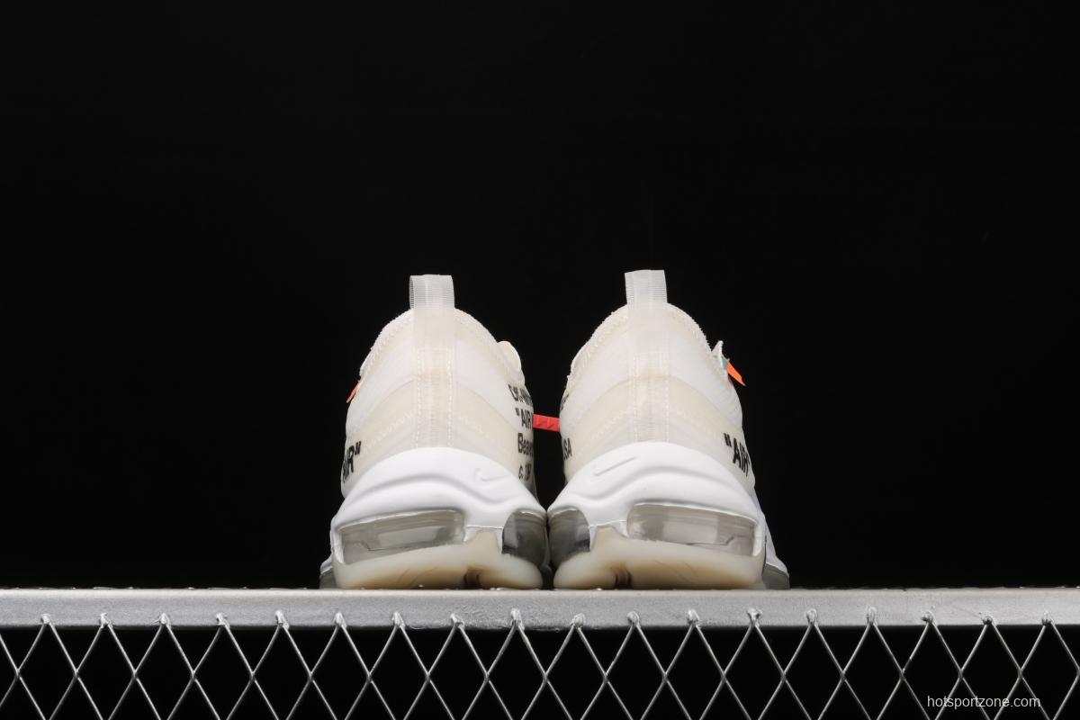 OFF-White x NIKE Air Max 97 OG OW bullet Limited name running shoes AJ4585-100