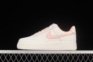 NIKE Air Force 1'07 Low White Pink Low Casual Sneakers CQ5059-106