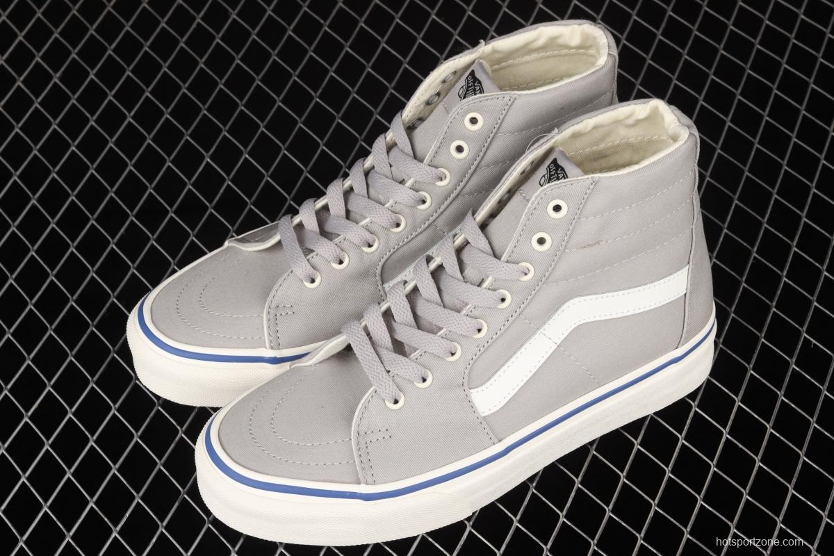 Vans Sk8-Hi Slim side striped high-upper light canvas high-upper shoes VN0A4U164U4