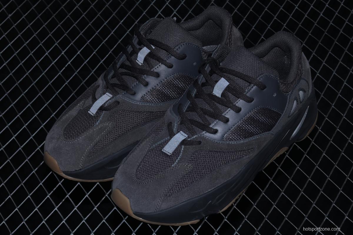 Adidas Yeezy Boost 700V2 Utility Black FV5304 Kanye Coconut 7003M reflective black rubber running shoes BASF popcorn