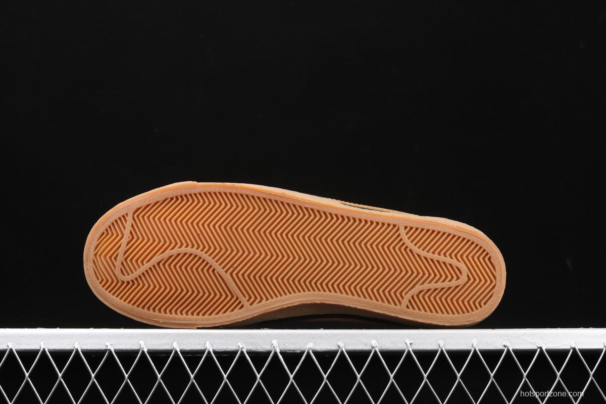 NIKE Blazer Low SD Trail Blazers black gold casual board shoes 616829-998