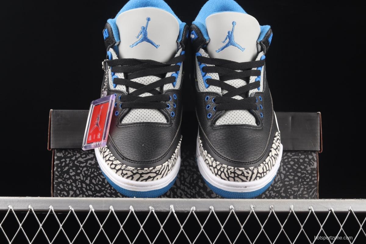 Air Jordan Retro Fire Red AJ3 Joe 3 racing car black blue 136064-007