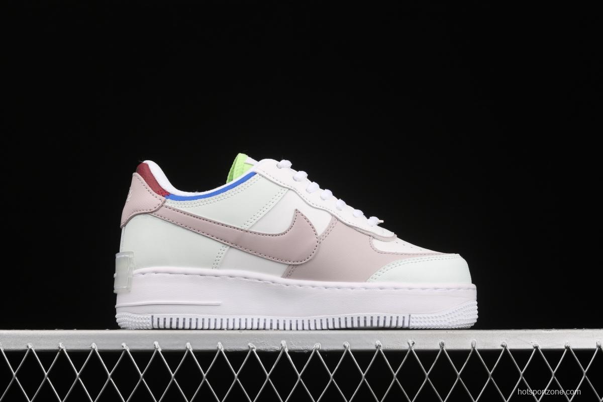 NIKE Air Force 1 ShAdidasow light weight heightened low-top board shoes CV8480-300