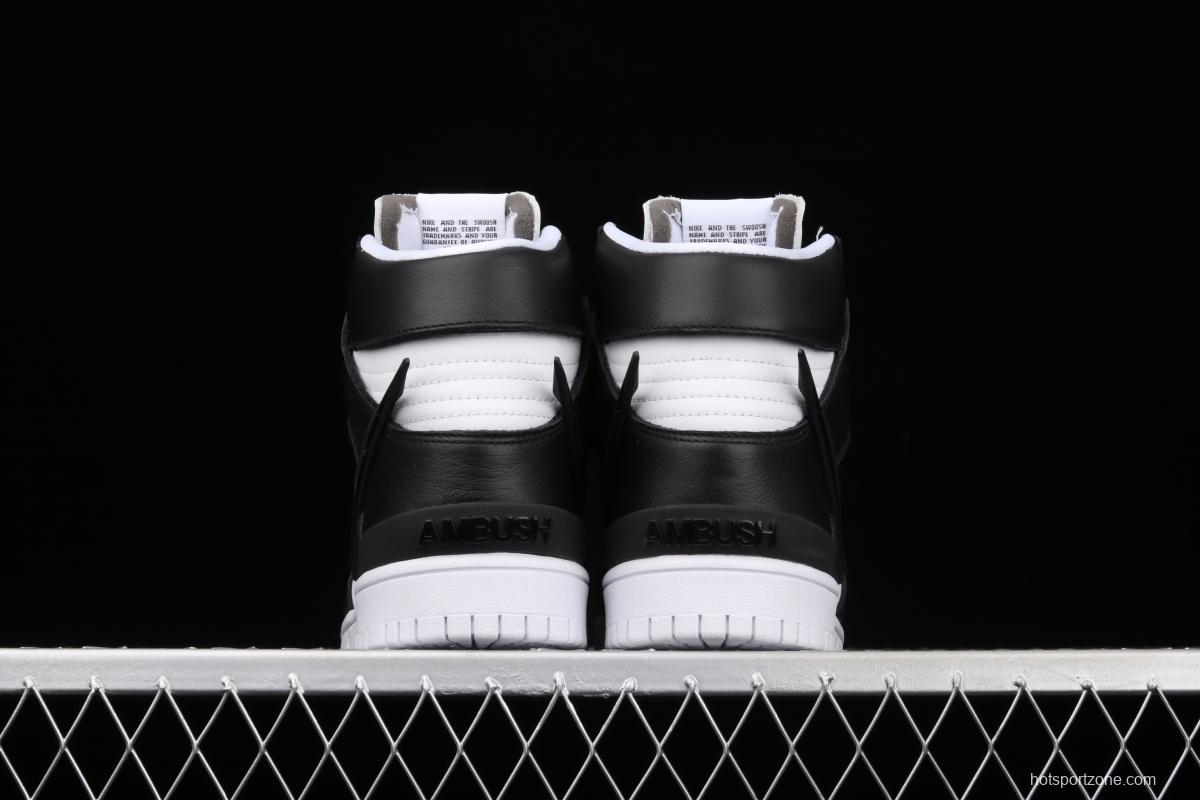 Ambush x NIKE DUNK High Black Wu Yifan Deng Ziqi same black and white high top casual board shoes CU7544-001