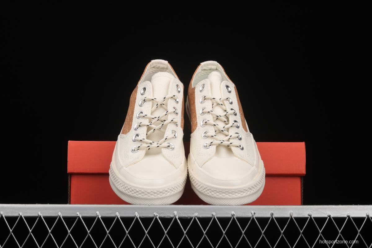 Converse 1970's Converse new cork color textile spliced low-top casual board shoes 170855C