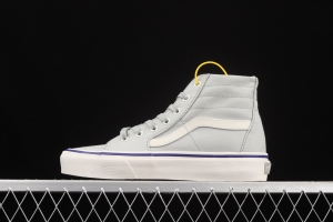 Vans Sk8-Hi Tapered light gray silver ultra-thin canvas high-top casual board shoes VN0A4U164U4