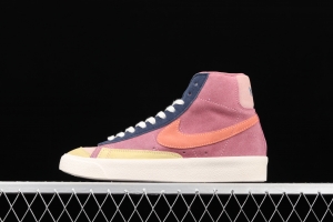 NIKE Blazer Mid'77 Vntg We Suede spliced Yuanyang high-top casual board shoes DC9179-664