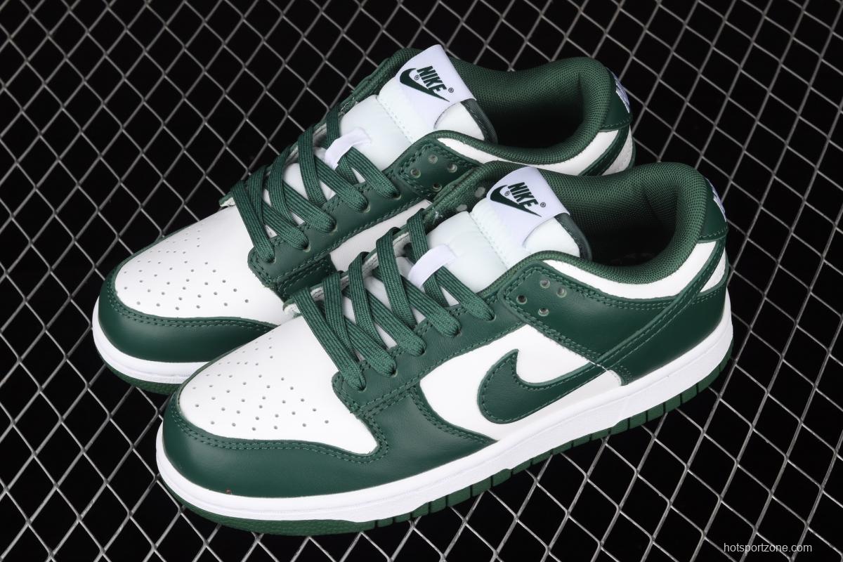 NIKE SB DUNK Low Team Green Michigan White and Green Slam Dunk Series low side Leisure Sports Skateboard shoes DD1391-101