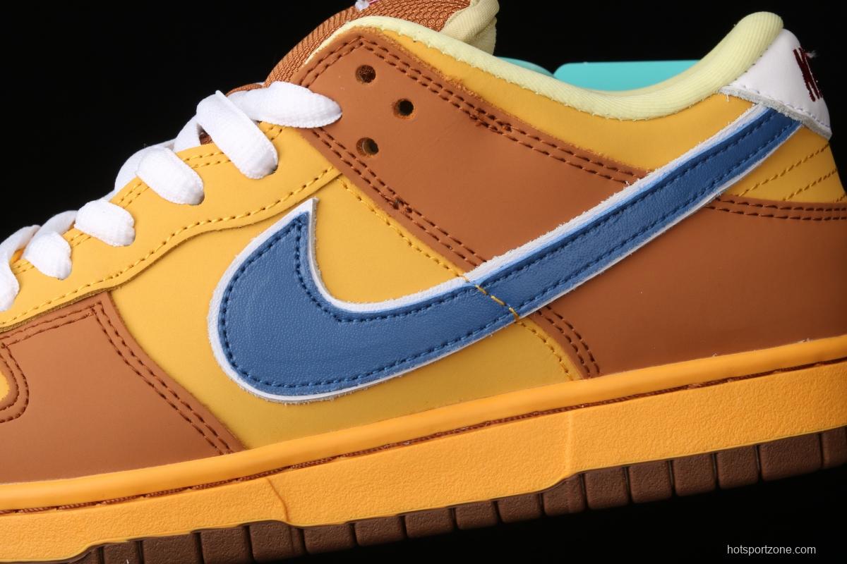 Nike DUNK Low Newcastle Brown Ale TS with the same yellow beer super-limited color matching Newscale low-top skateboard shoes 313170-741