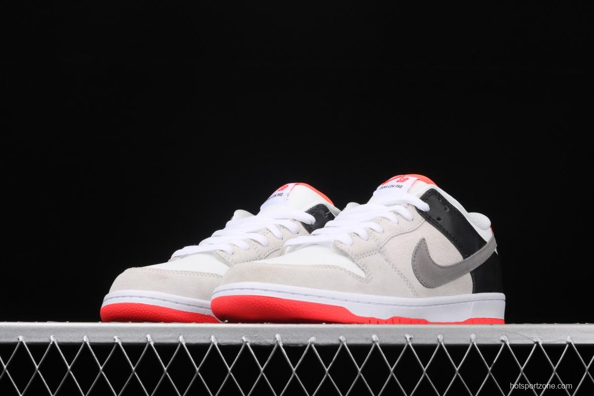 NIKE DUNK SB Low Pro ISO infrared gray orange CD2563-004