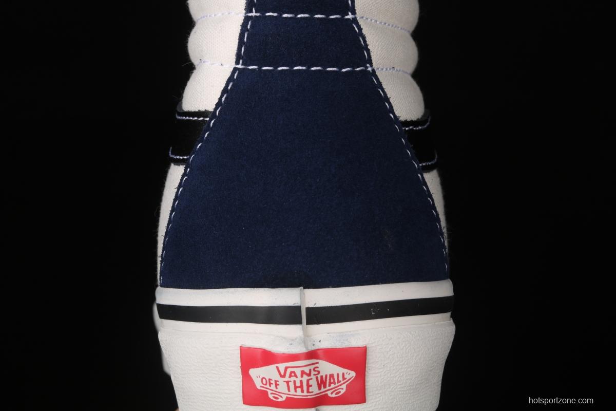 Vans Sk8-Hi Dx blue and white color high-top casual board shoes VN0A38GF4UJ