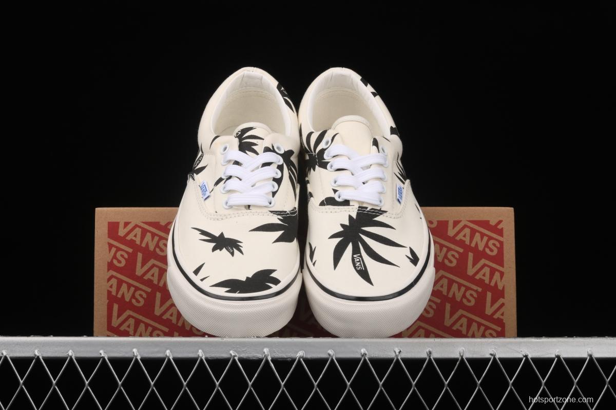 Vans Og Era Lx 2021 new high-end Korean version Baitai Maple Leaf White low-top board shoes VN0A4BVA01Z