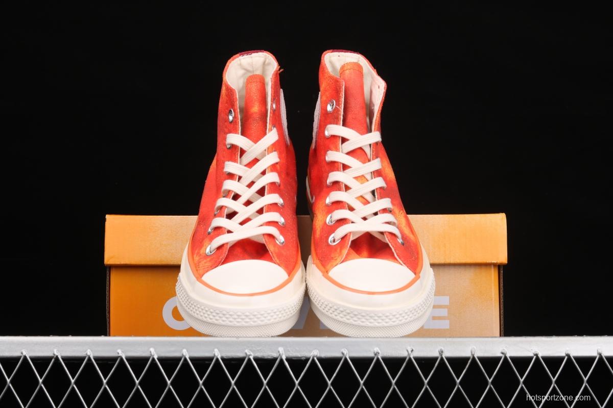 Concept x Converse joint style peach color matching high-top leisure board shoes 170590C
