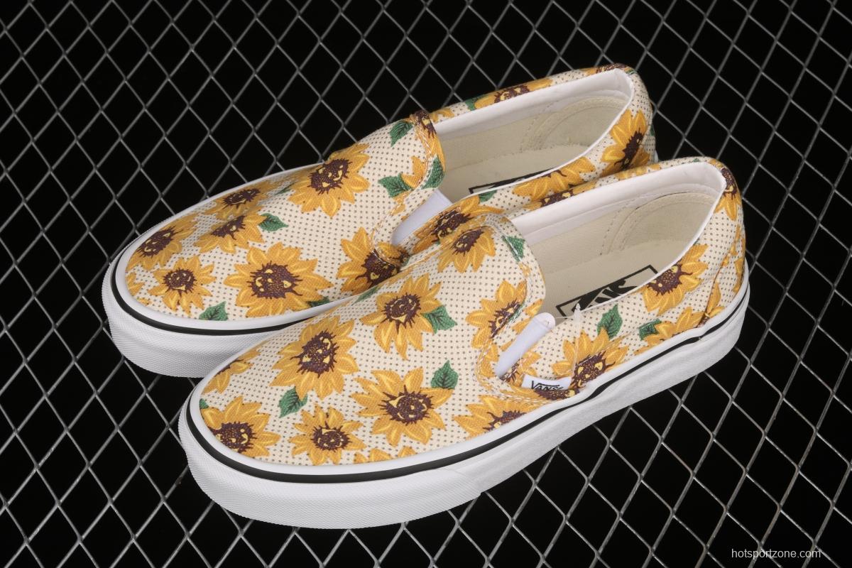 Vans Authentic Vance limited edition daisies printed low-top skateboard shoes VN0A5ZMRFN0