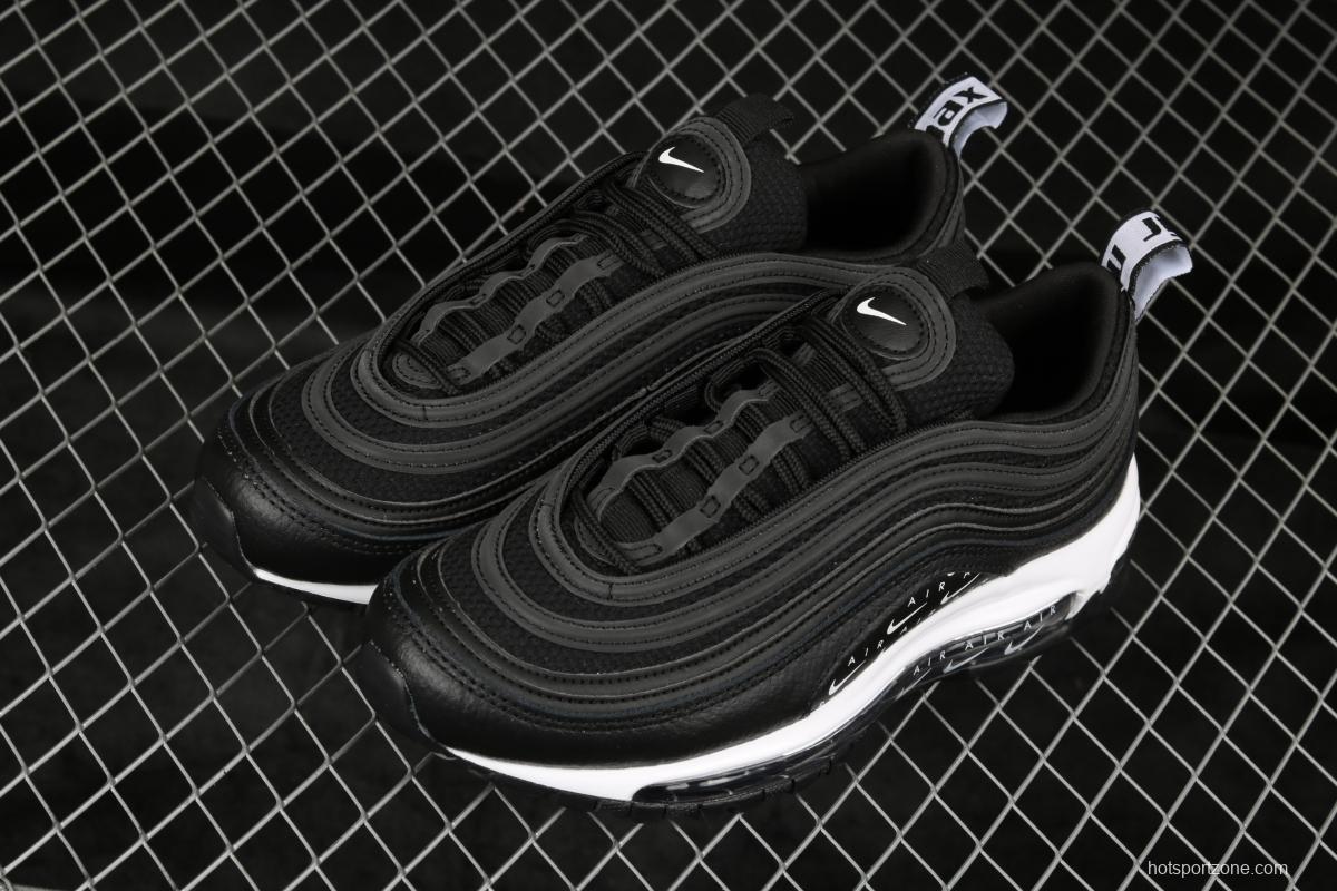 NIKE Air Max 97 Lx black and white serial bullet air cushion running shoes AR7621-001