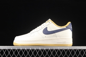 NIKE Air Force 1x07 Low white, yellow and black hook low-top casual board shoes AQ2288-111,