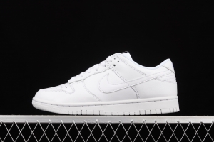 NIKE SB DUNK Low Prm pure white color SB buckle rebound fashion leisure board shoes DD1503-109