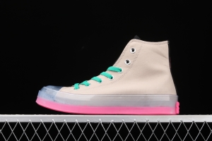 Converse Chuck Taylor All Star CX neutral crystal jelly bottom hit color canvas high-top casual board shoes 170137C