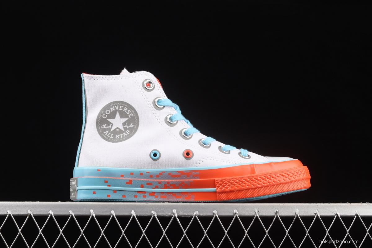 Converse Chuck Taylor All Star 1970 s game theme white blue brick red high top casual board shoes 171934C