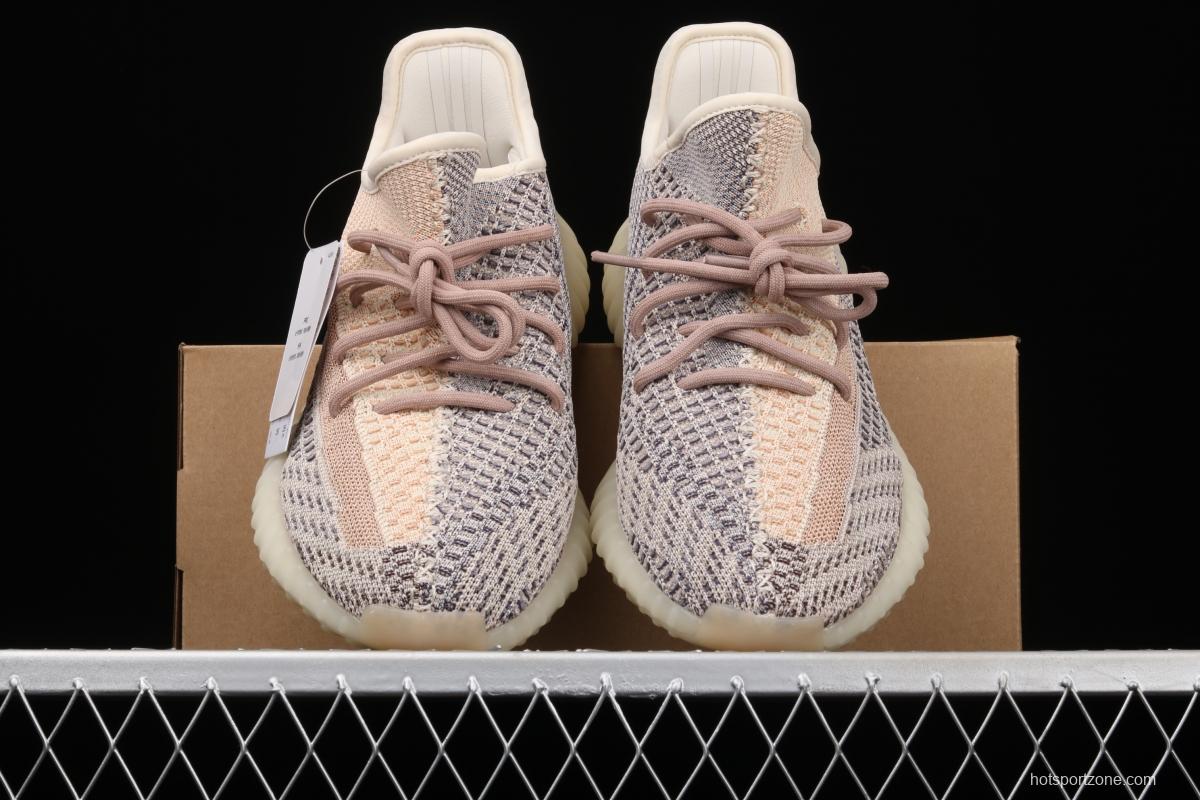 Adidas Yeezy 350 Boost V2 Ash Pear GY7658 Darth Coconut 350 second generation hollowed-out gray pearl color matching