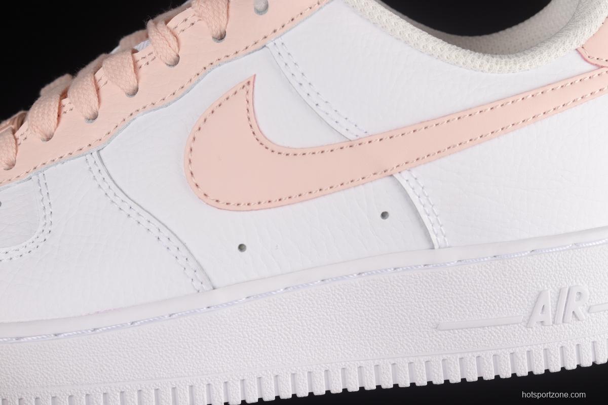 NIKE Air Force 1'07 Low White Pink Hook Low Casual Sneakers 315115-167