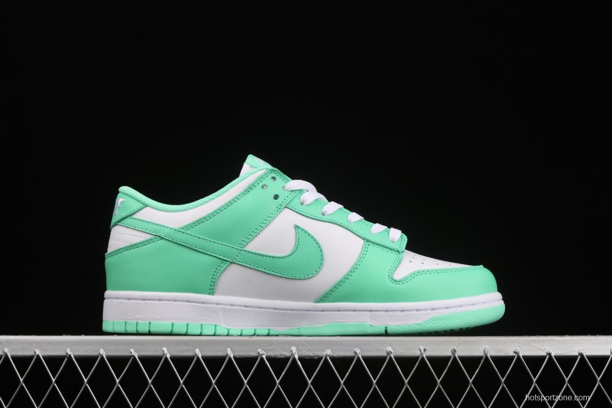 NIKE SB DUNK Low White/Green Glow Tiffany Green White Slam Dunk Series low side leisure sports skateboard shoes DD1503-105