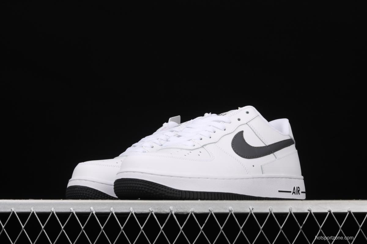 NIKE Air Force 1x07 Low black and white deconstruct low-top casual board shoes DD7113-100