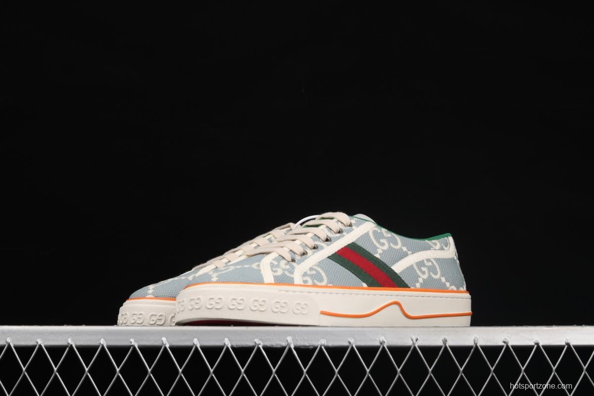 Gucci Tennis 1977 Print Sneaker canvas printed retro leisure sports board shoes