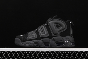 Supreme x NIKE Air More Uptempo co-signed AIR classic high street leisure sports basketball shoes 902290-001